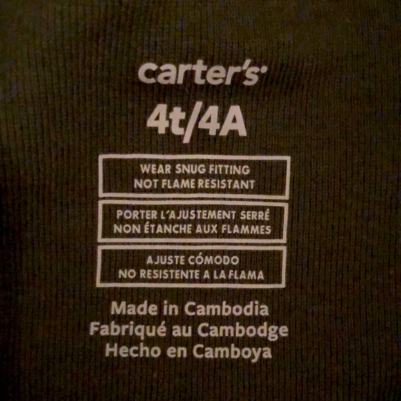 New toddler boys pajamas 2 piece set. Sz 4T. Bear design with soft flannel pants - Picture 7 of 9